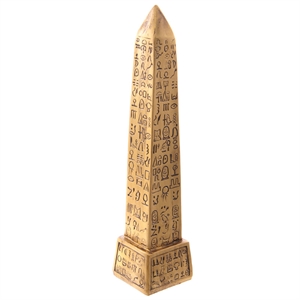 Egyptisk Obelisk med hieroglyffer  højde 22cm